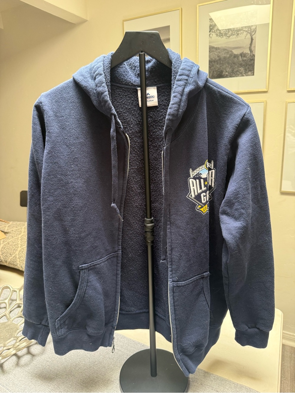 San Diego Padres On Running Navy Sherpa Zip Hoodie